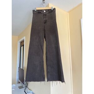 Zara Size 4 Marine Straight Brown Denim Jeans